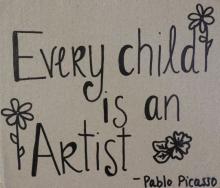 Every child is an Artist Sign